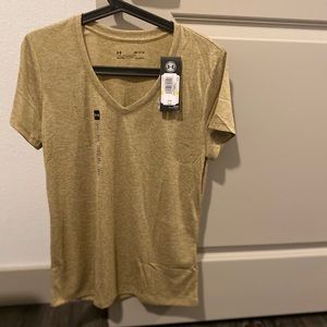 Gold Under Armour Performance Exercise T-Shirt